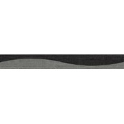 Бордюр Saime ceramiche Glamour Silver/Black Onda