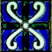 Декор Savoia Maioliche Vesuviane Maioliche Tozz. Verde/Blu 1