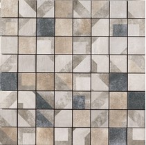 Serenissima Cir Anni 70 Aurora-Malachite-Zafferano Mosaico Tessera Mix Decorato 5,7x5,710