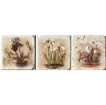 Serenissima Cir Marble style Inserto S/3 Travertino