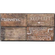 Напольная плитка Serenissima Cir New York Road Signs Mix Chelsea