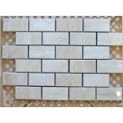 Декор Serenissima Cir Travertino Мозаика MIX Кирпичики 3х6 Со Смещением Beige/Crema