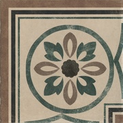 Декор Serenissima Cir Via Emilia Angolo Greca Fiore Tortora