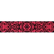 Бордюр Tubadzin Colour L-Black&Red 2A