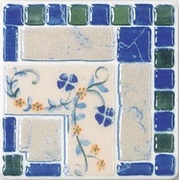 Декор Tubadzin Majolika N-Majolika Mezza2 Dark Blue