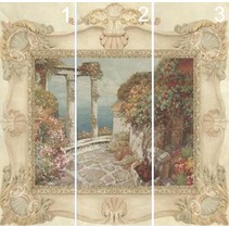 Undefasa Ceramica Capri Decorado Capri-3 Onix Beige (панно из 3-х шт)