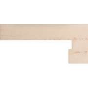 Плинтус Venatto Texture Lappato Creta Creta Zanquin правая