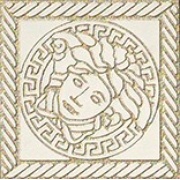 Вставка Versace Marble Tozzetto Meduza Lapp. Greca Bianco sab