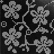 Мозаика Vitrex Mosaico Tessuto Ibiscus B Black/Grey 1x1 (из 4 шт.)