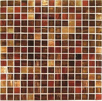 Vitrex Mosaico Vetroso V4380 Rosso/Ramato Mix 2x2