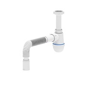 Сифон для раковины Ани Пласт C0125 1 1/2x32 без выпуска с гибкой трубой