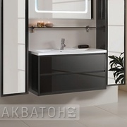 Тумба для раковины Акватон Римини 100 черная