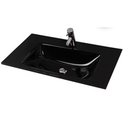 Раковина Акватон Римини 100 float black черная