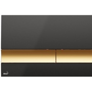 Кнопка смыва AlcaPlast М1728-5 Черная/золотая