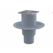 Сливной трап для ванны AlcaPlast 105x105/50 mm с боковой подводкой из нержавеющей стали