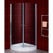 Душевая шторка Alpen Alpina A160 quadrant 80x80x2010 + средство для очистки душевых кабин