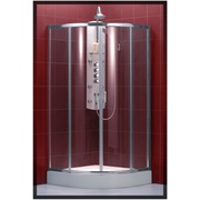 Душевая шторка Alpen Alpina A360 quadrant 80x80x2010 + средство для очистки душевых кабин