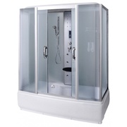 Душевая кабина Aqualux AQ-4075GFH Quadro-150 передние стекла матовые, задние белые