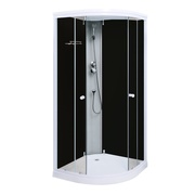 Душевая кабина Aqualux CLeo AQ-317GT (KS-ZQ-182) Тонированное черное