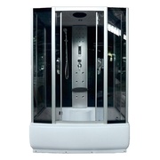 Душевая кабина Aqualux AQ-4075GFH(Bl) AQ-4075GFH Quadro-150 передние стекла матовые, задние черные