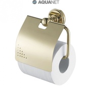 Держатель туалетной бумаги Aquanet 4600 4686 закрытый золото