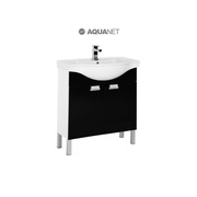 Тумба для раковины Aquanet Адель 80 Черная