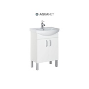 Тумба для раковины Aquanet Алькона 60 2 дверцы Белая