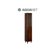 Шкаф-пенал Aquanet Амелия 40 с бельевой корзиной орех