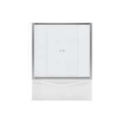 Шторка для прямоугольной ванны Aquanet AQ5 150х140 узорчатое стекло