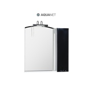 Шкаф-зеркало Aquanet Асти 85 Белое (фасад черный)