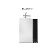 Шкаф-зеркало Aquanet Асти 65 Белое (фасад черный)