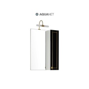 Шкаф-зеркало Aquanet Честер 75 Черный/Золото