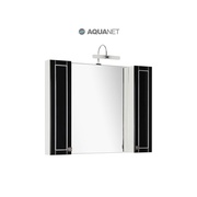 Шкаф-зеркало Aquanet Честер 105 Черный/Серебро