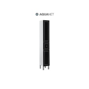 Шкаф-пенал Aquanet Честер 30 Черный/Серебро