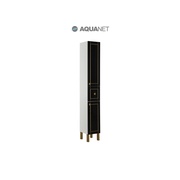 Шкаф-пенал Aquanet Честер 30 Черный/Золото