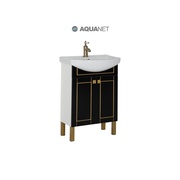 Тумба для раковины Aquanet Честер 60 Черный/Золото