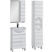 Комплект (гарнитур) Aquanet Доминика 00171325 55 зеркало LED белый