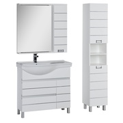 Комплект (гарнитур) Aquanet Доминика 00176648 90 L зеркало LED