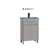 Тумба для раковины Aquanet Донна 60 2 дверцы Белый дуб