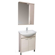 Комплект (гарнитур) Aquanet Донна 00169043 60, 2 дверцы белый дуб