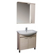 Комплект (гарнитур) Aquanet Донна 00169044 80, 2 дверцы белый дуб