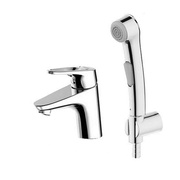 Смеситель для раковины Aquanet Drop 00180547 без донного клапана с гигиеническим душем