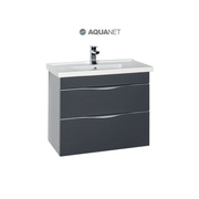 Тумба для раковины Aquanet Эвора 80 Серый антрацит