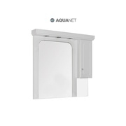 Зеркало + светильник Aquanet Фредерика new 125 см ,белый, 3 встроенных светильника LED