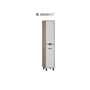 Шкаф-пенал Aquanet Гретта 40 Светлый дуб с Бельевой корзиной