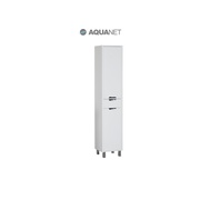 Шкаф-пенал Aquanet Гретта 40 Белый с Бельевой корзиной
