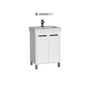 Тумба для раковины Aquanet Гретта 60 2 дверцы Белая