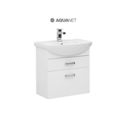 Тумба для раковины Aquanet Ирис 65 белый 2 ящика