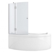 Шторка для ванны Aquanet Jamaica AQ2 L 100х135 см матовая./проф. хром