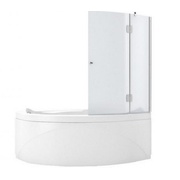 Шторка для ванны Aquanet Jamaica AQ2 R 100х135 см матовая./проф. хром
